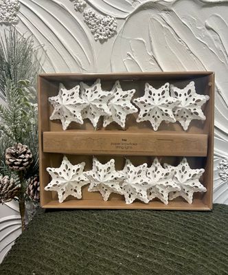 Paper Snowflake LED String Lights