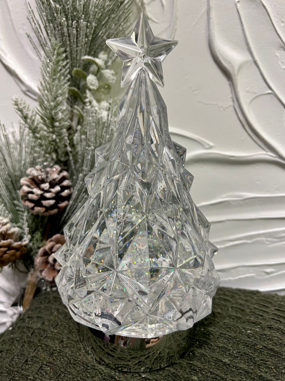 LED Shimmer Silver Tree