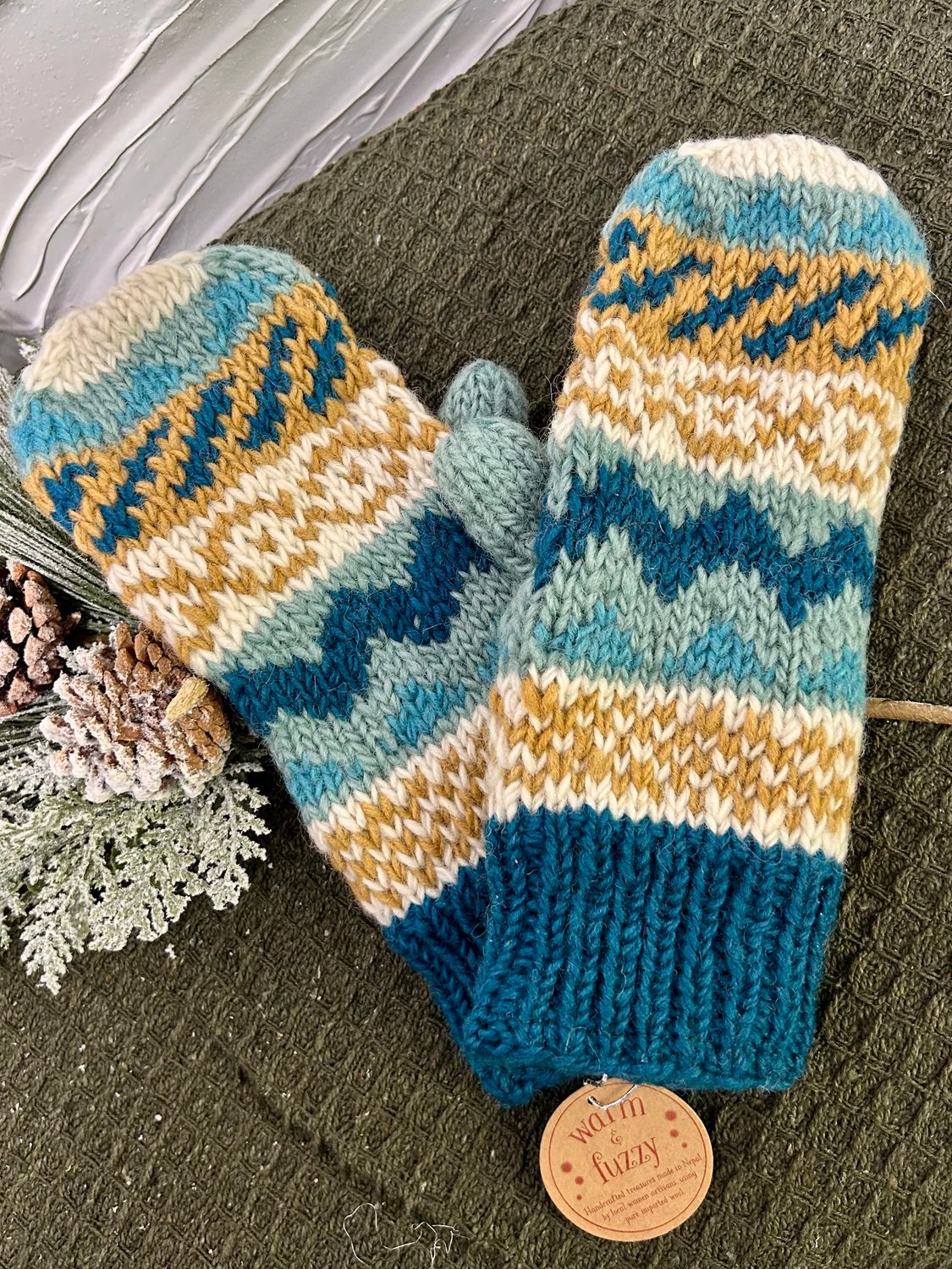 Knit Wool Mittens