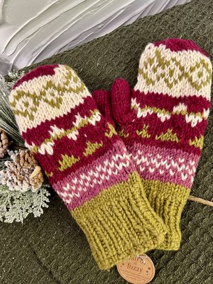 Knit Wool Mittens