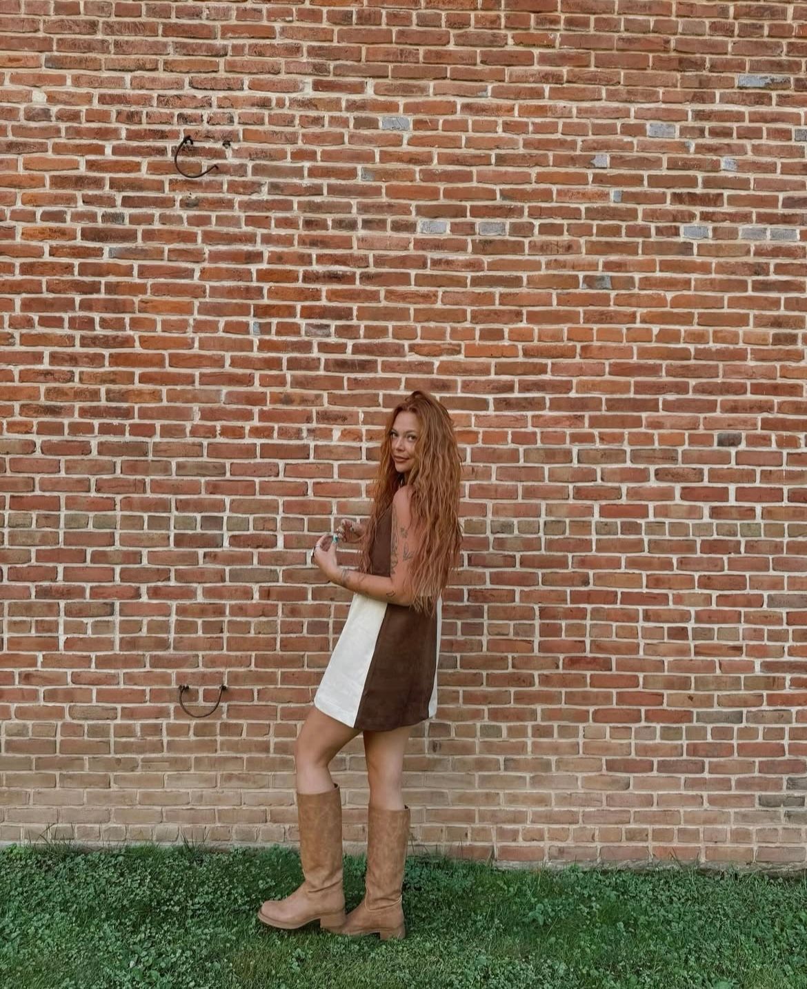 Suede Color Shift Dress