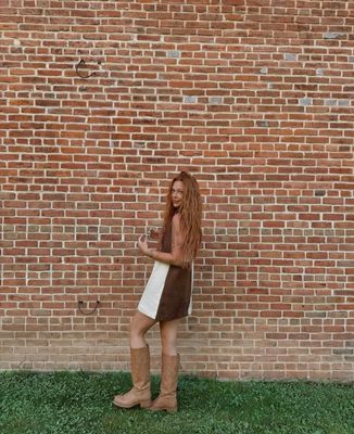 Suede Color Shift Dress