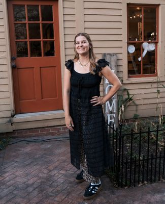 Sheer Textured Chiffon Dress