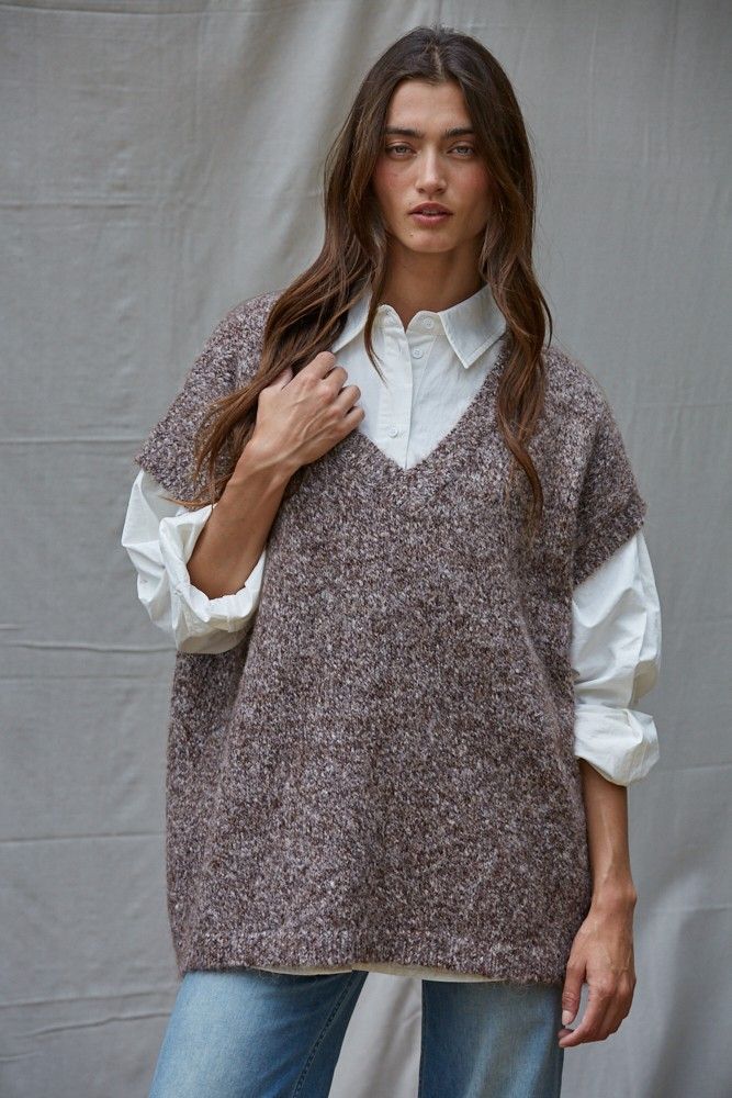 Joelle Oversized Sweater Vest Joelle Oversized Sweater Vest