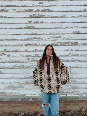 Geo-Print Zip Up Sherpa Geo-Print Zip Up Sherpa