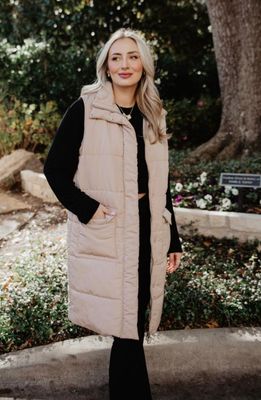 Long Quilted Puffer Vest Long Quilted Puffer Vest