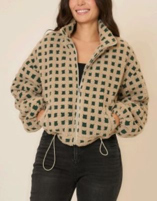 Curvy Checkered Sherpa Curvy Checkered Sherpa