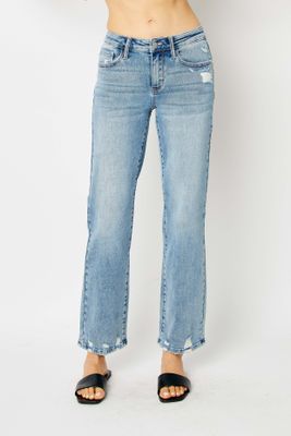 MR Medium Wash Destroy Straight MR Medium Wash Destroy Straight