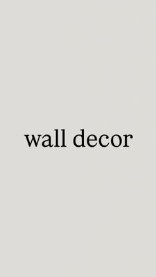 wall decor