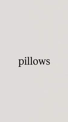 pillows