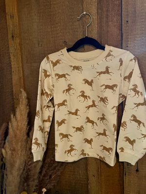Horse Print Sweatshirt