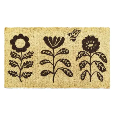 Flower Coir Doormat Flower Coir Doormat