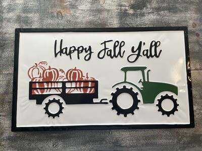 Happy Fall Y'all Sign Happy Fall Y'all Sign