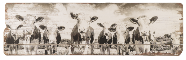 Printed Cow Gathering Wall Decor