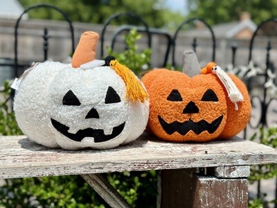 Light Up Sherpa Pumpkin