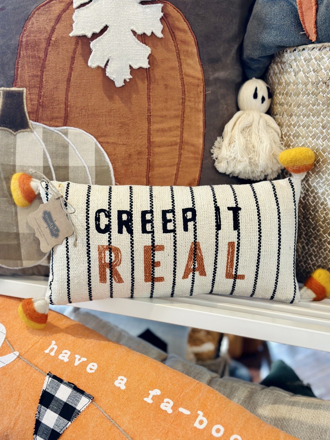 Creep Halloween Mini Pillow Creep Halloween Mini Pillow