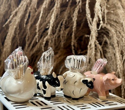 Farm Animal Toothpick Holder