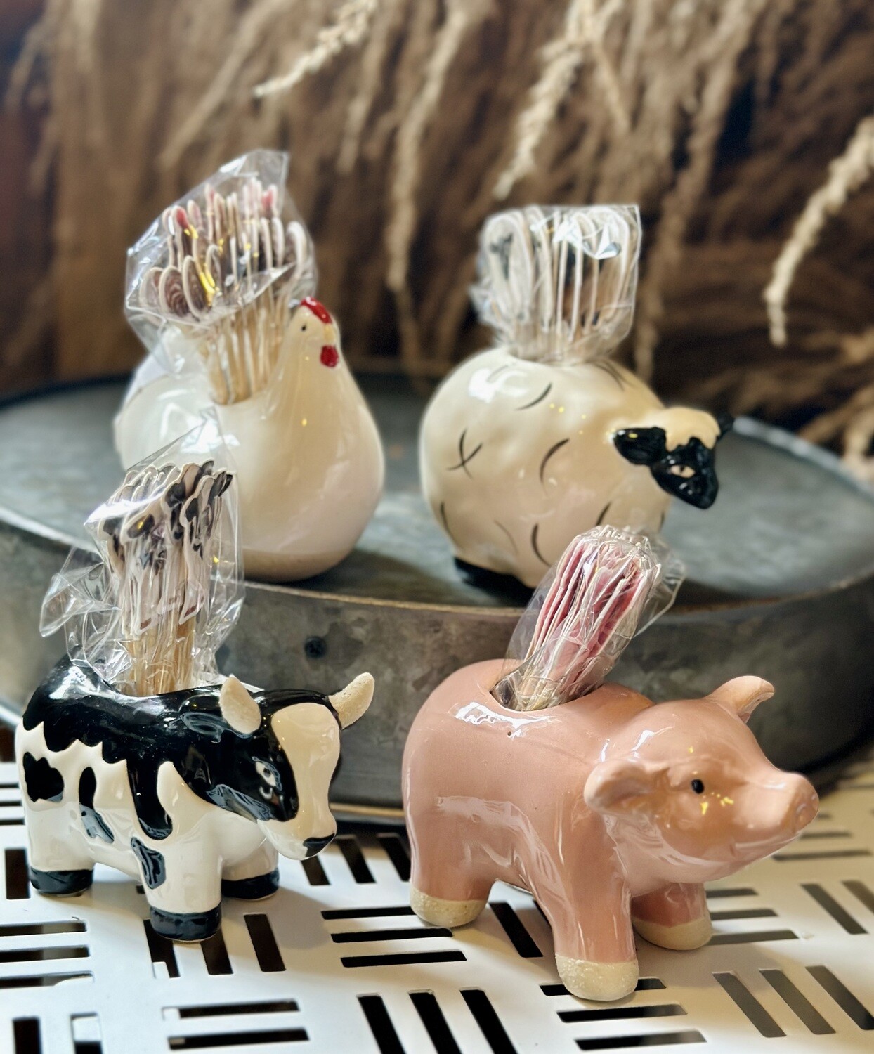 Farm Animal Toothpick Holder