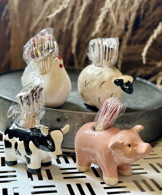 Farm Animal Toothpick Holder Farm Animal Toothpick Holder