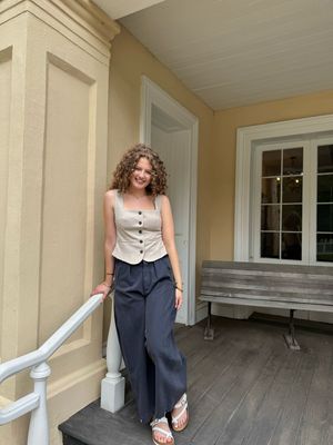 Washed Wide Leg Pants 