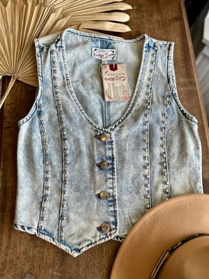 Studded Denim Vest Studded Denim Vest