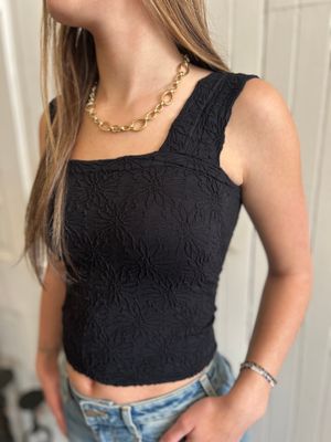 Floral Jacquard Tank Top