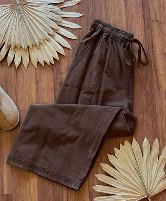 Curvy Washed Chocolate Pants Curvy Washed Chocolate Pants