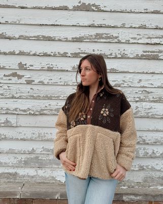 Teddy Button Down Sherpa