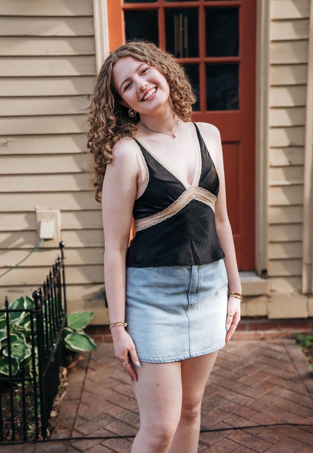 My Darling Lace Trim Top