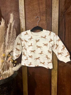 Horse Print Sweatshirt