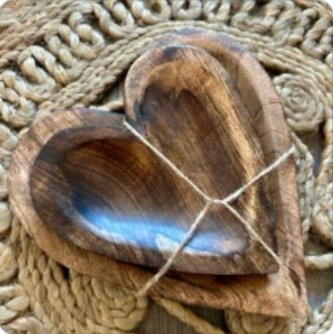Wooden Heart Tray Wooden Heart Tray