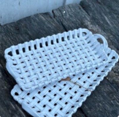 Nested Basket Weave Trays