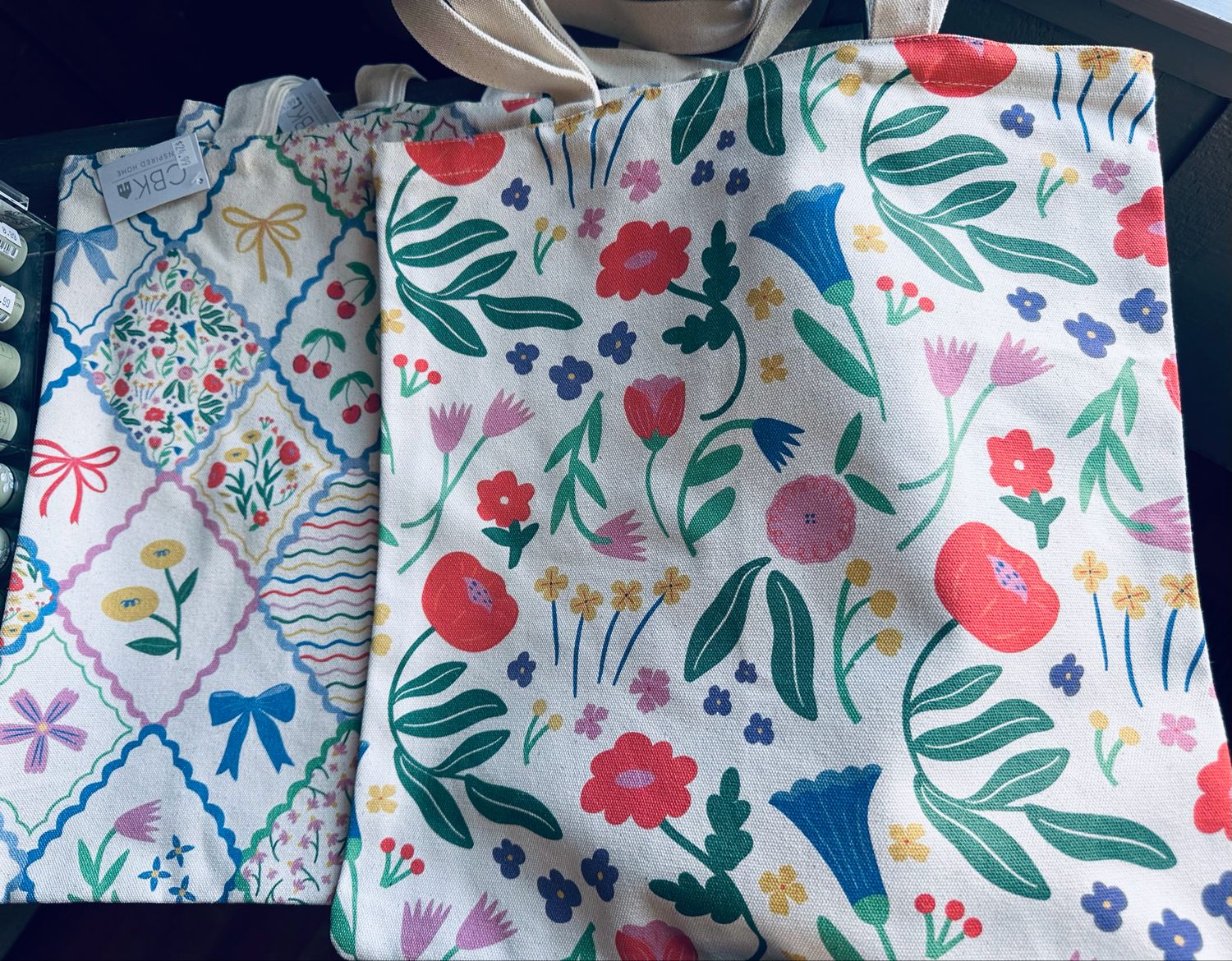 Flower Patchwork Tote Bag