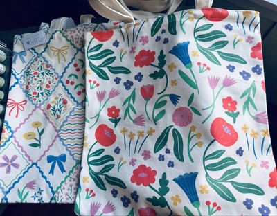 Flower Patchwork Tote Bag