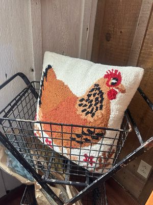 Woven Chicken Pillow