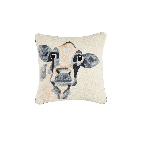 Farm Cow Wool Pillow