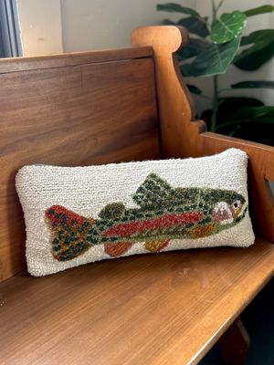 Trout Wool Pillow Trout Wool Pillow