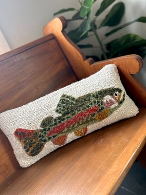 Trout Wool Pillow