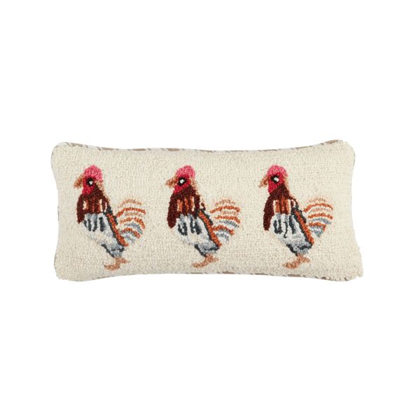 Farm Chicken Wool Pillow
