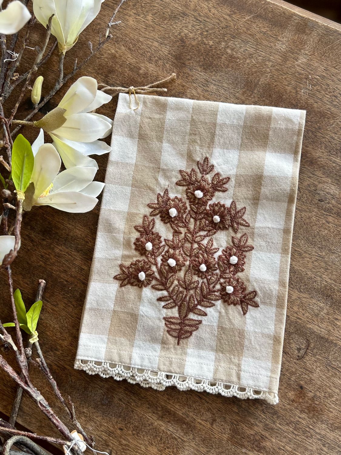 Buffalo Floral Tea Towel