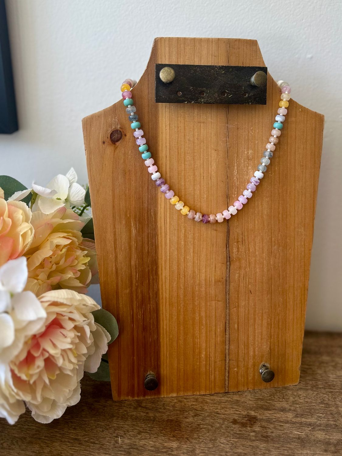 Ombre Beaded Necklace Light Multi Ombre Beaded Necklace Light Multi