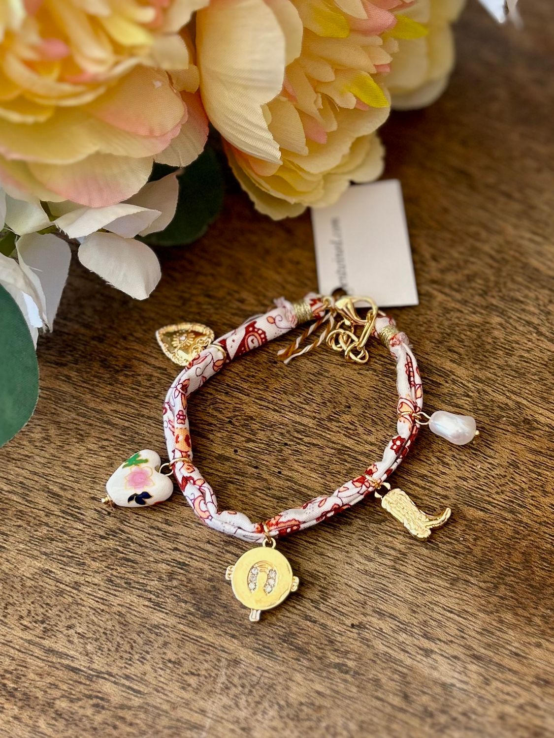 Soft Bandana Charm Bracelet