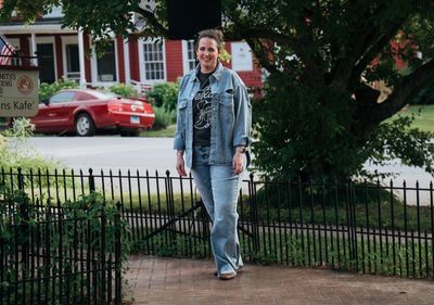 Curvy Distressed Denim Jacket