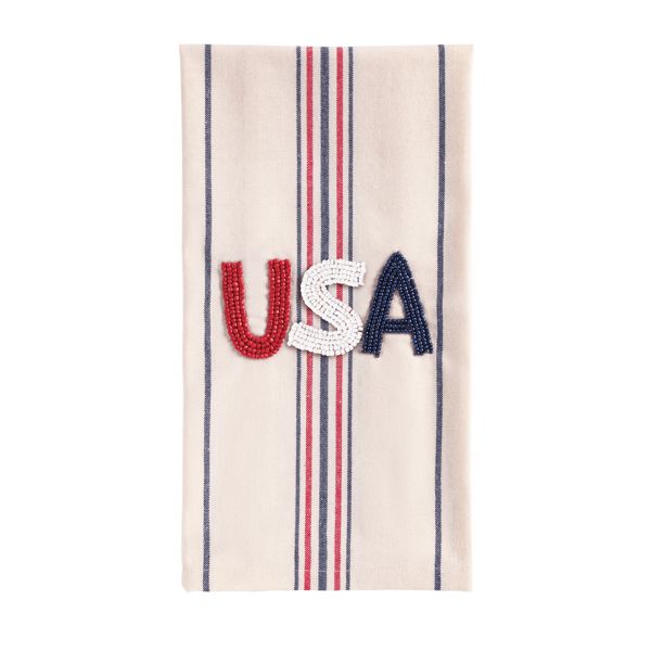 USA Beaded Americana Towel