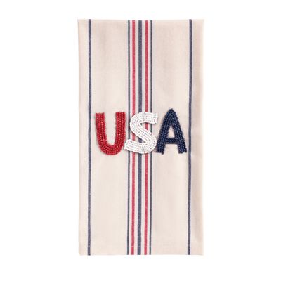 USA Beaded Americana Towel