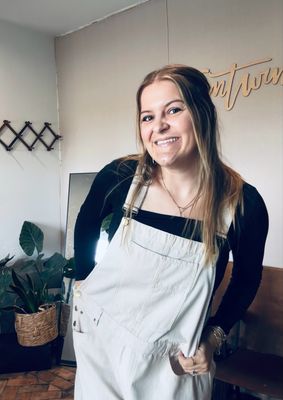Curvy Pinstripe Overalls