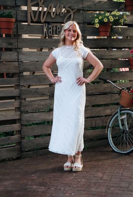 Cap Sleeve Lace Dress
