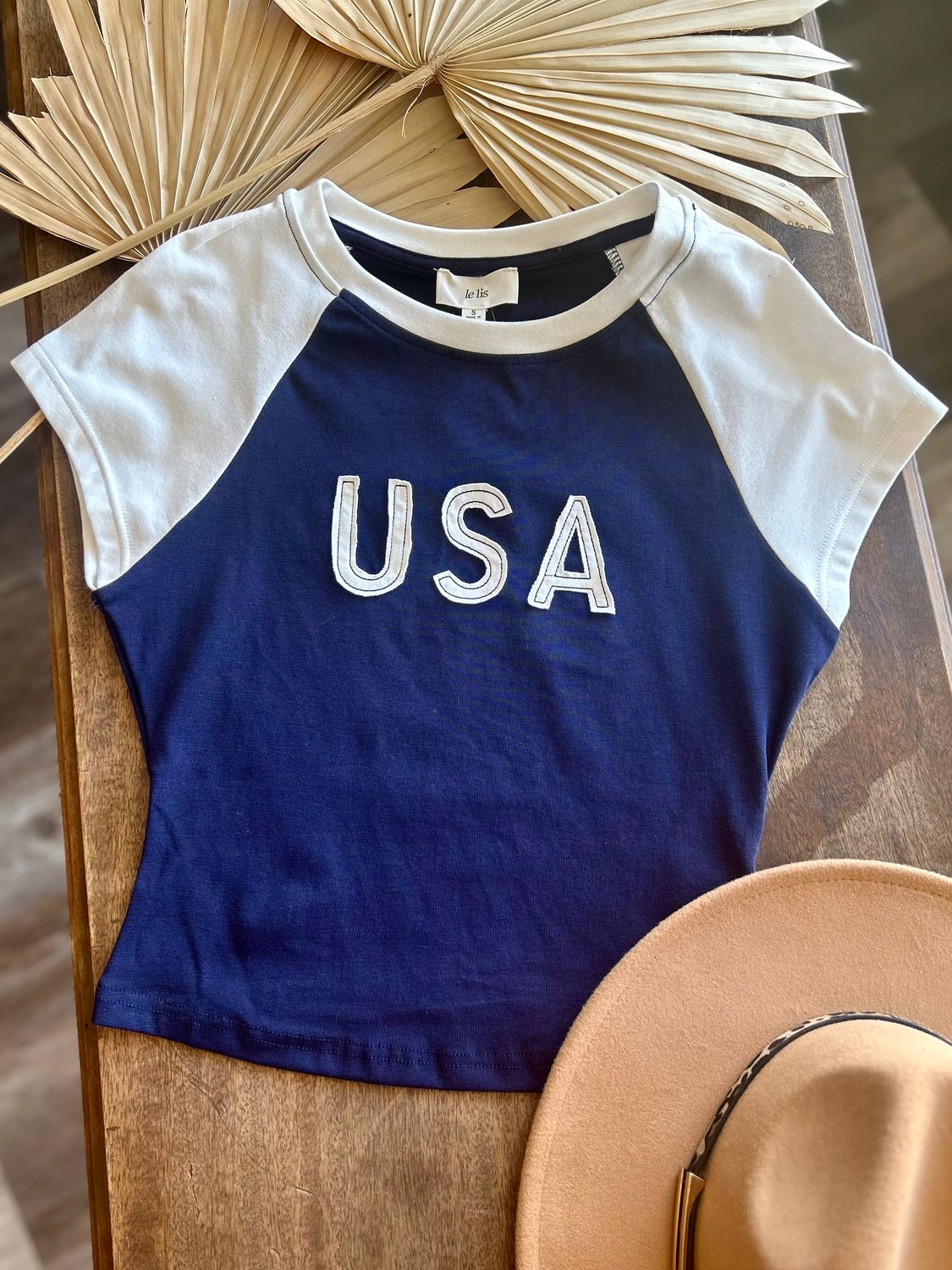 Cap Sleeve USA Baby Tee Cap Sleeve USA Baby Tee