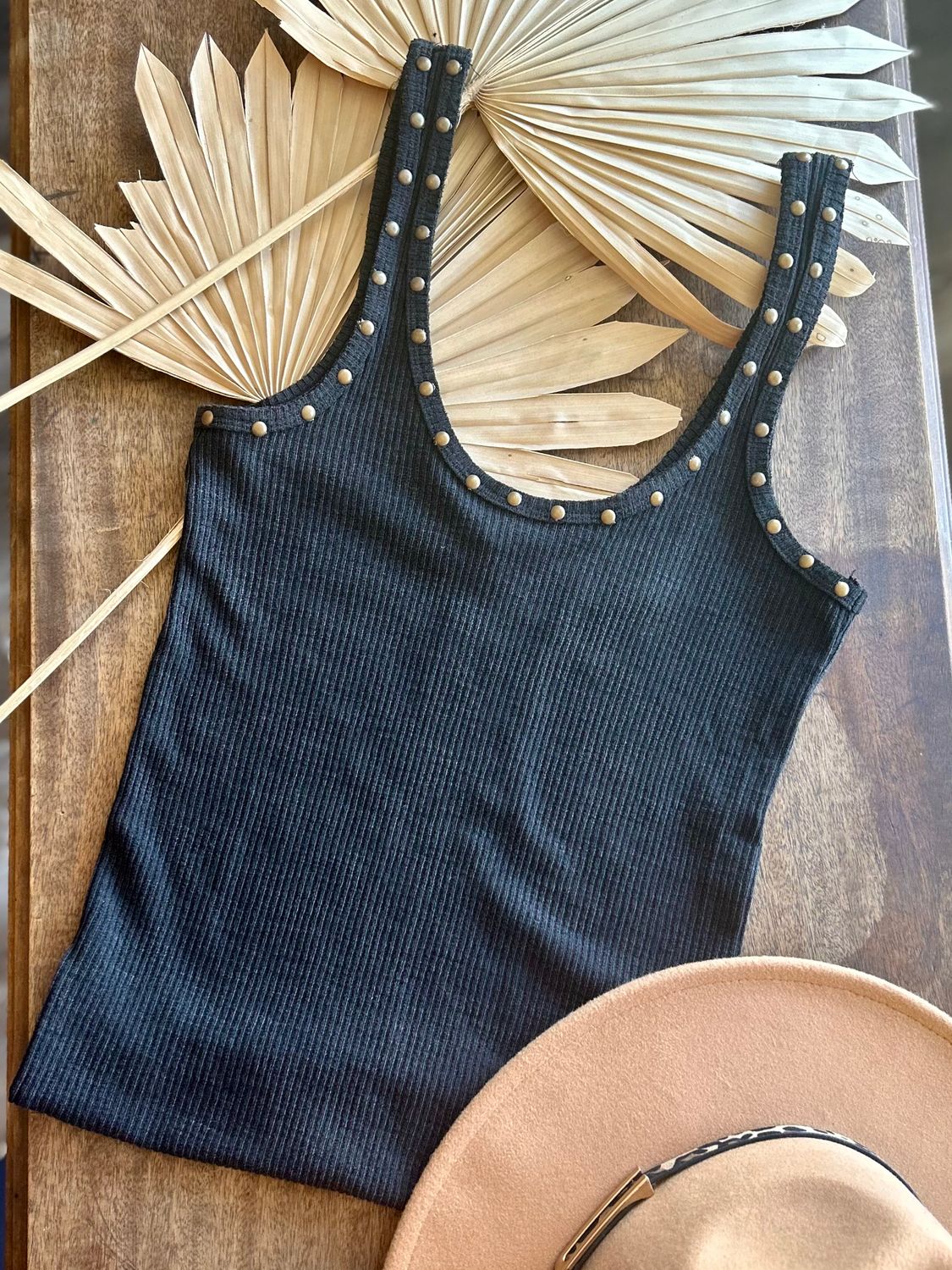 Stud Scoop Tank Top Stud Scoop Tank Top