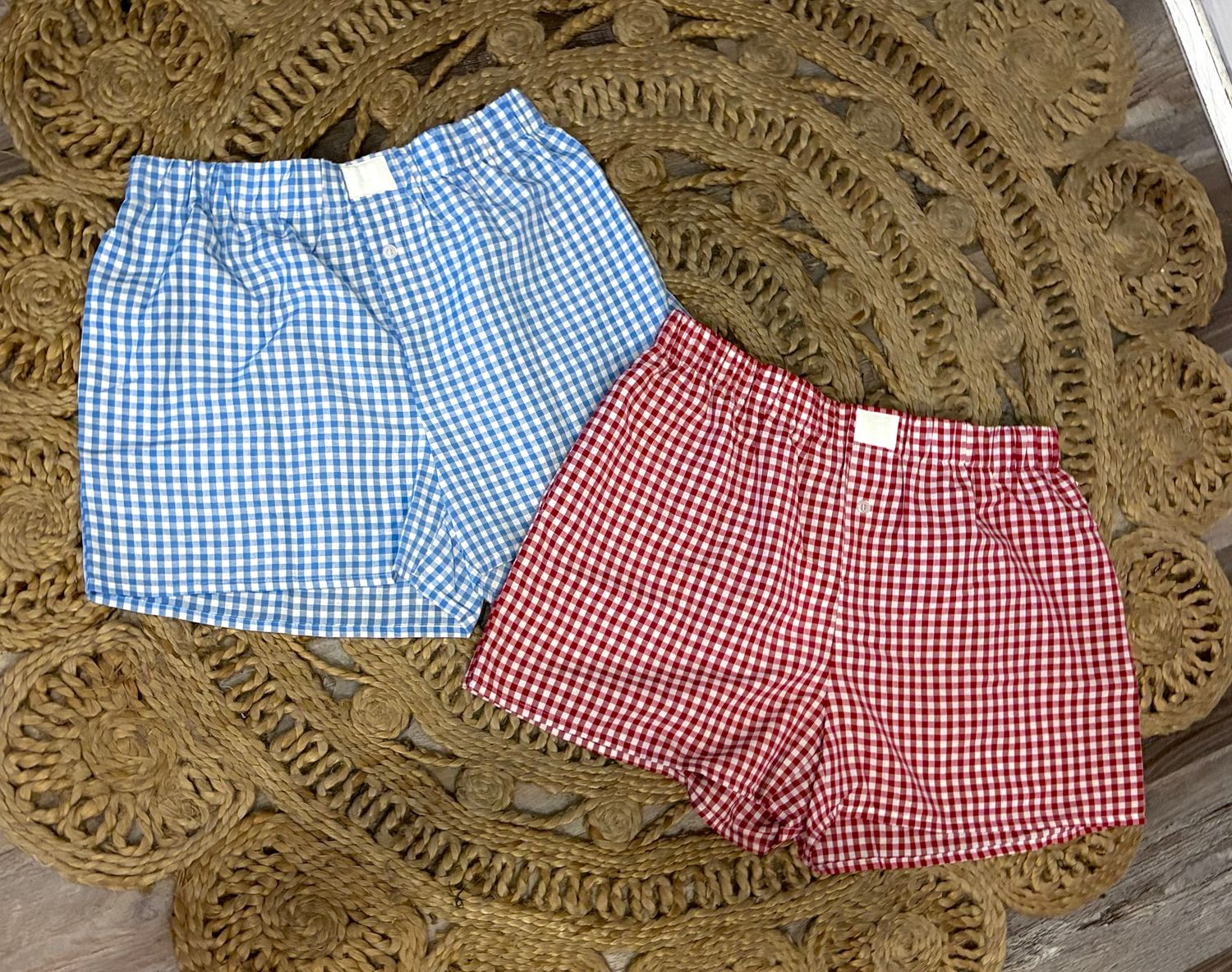 Plaid Gingham High Waist Shorts Plaid Gingham High Waist Shorts
